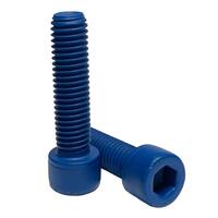 SCS78512XC 7/8"-9 X 5-1/2" Socket Head Cap Screw (A574), Coarse, Alloy, Teflon (Xylan) Blue